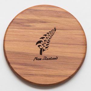 Naturally Wood NZ Silver Fern Coasters
