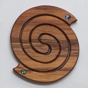Naturally Wood Fern Paua Coasters