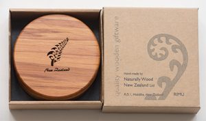 Naturally Wood Silver Fern Coasters