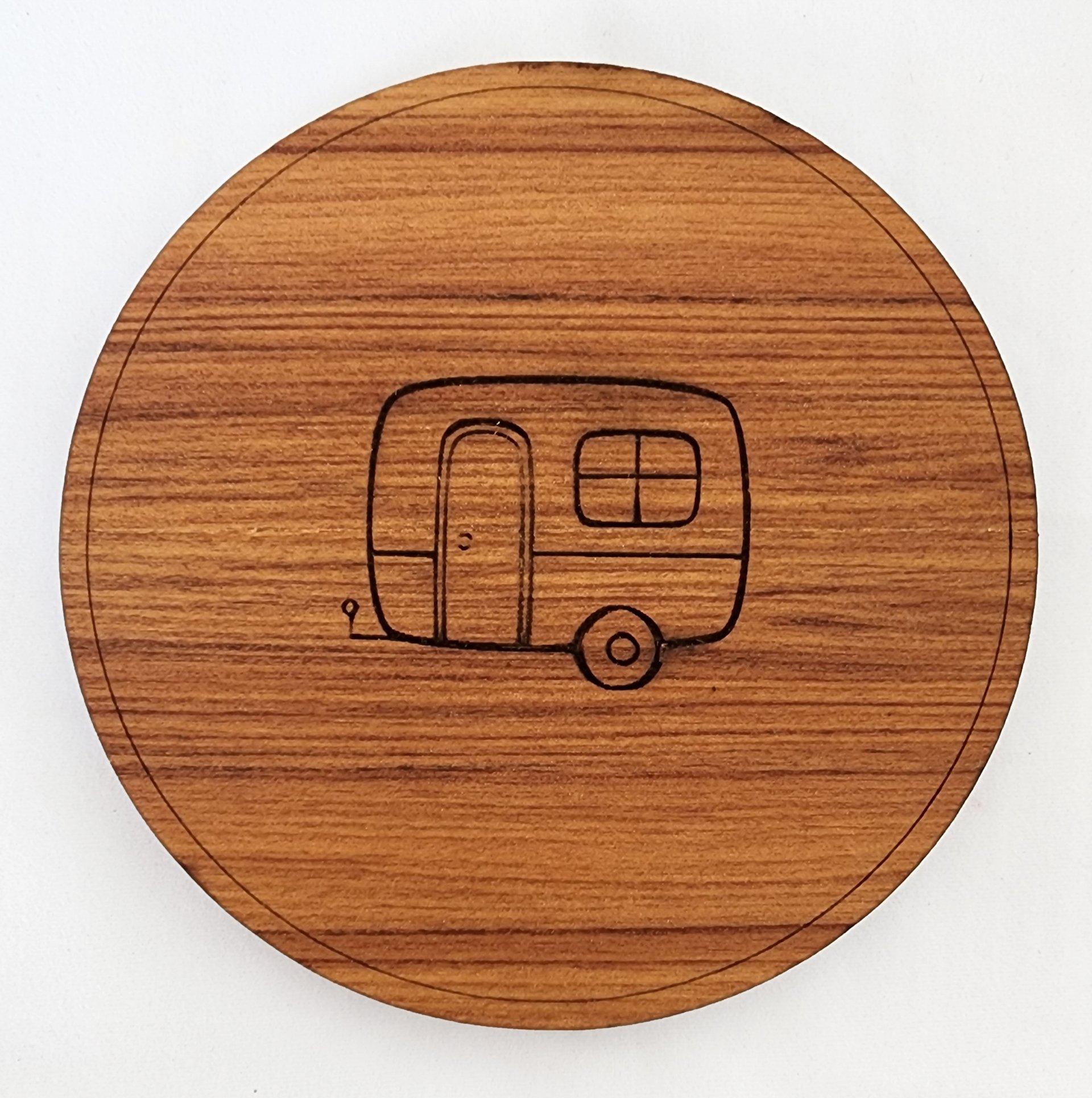 Veneer Coaster Individual - Caravan Square